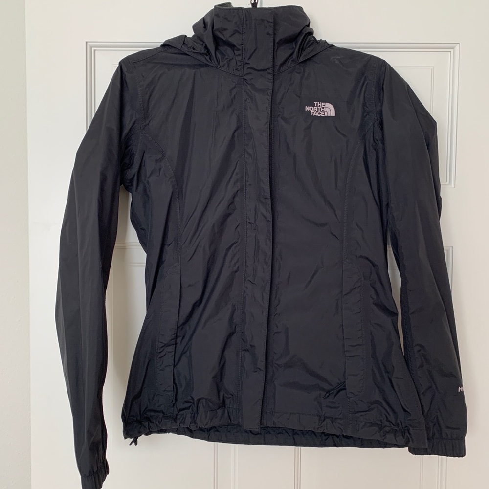 North Face hooded light weight rain jacket.